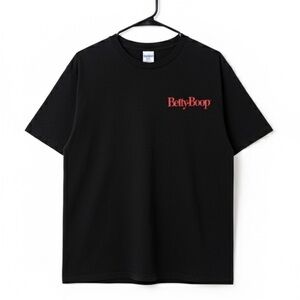 Betty Boop Black Tee with Red Logo